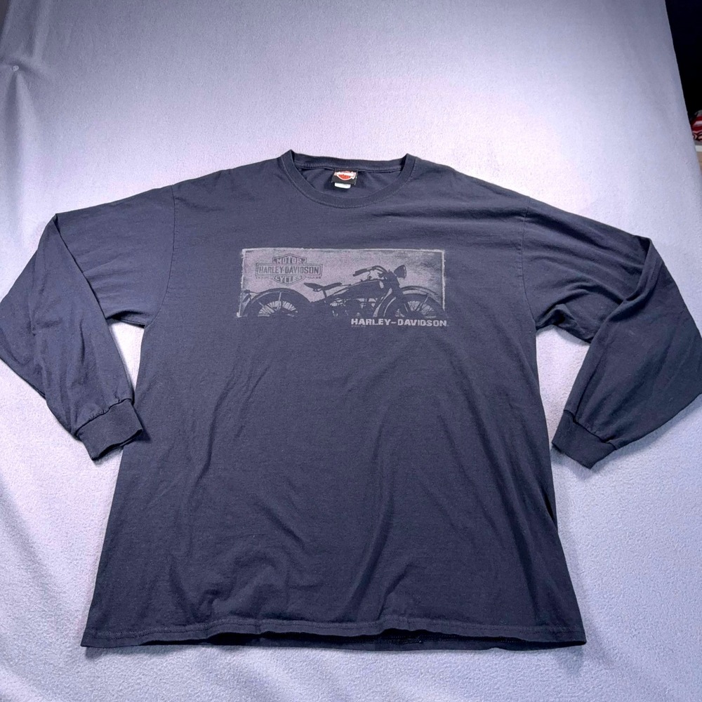 Harley Davidson Las Vegas Shirt XL Long Sleeve Skull Vintage Bike Graphic